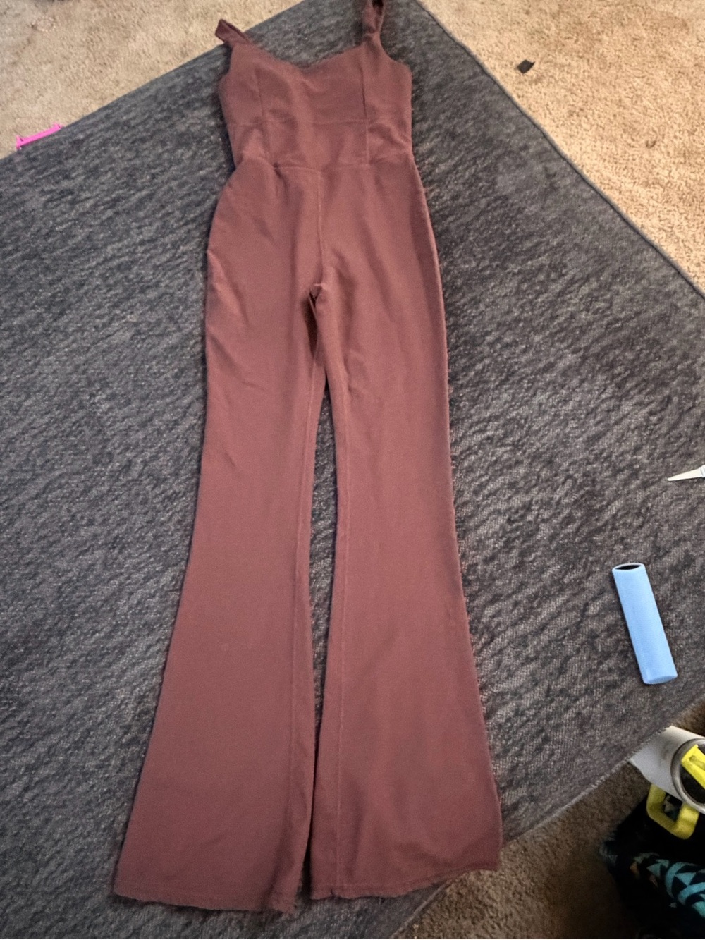 Willow Brown Flared Jumpsuit